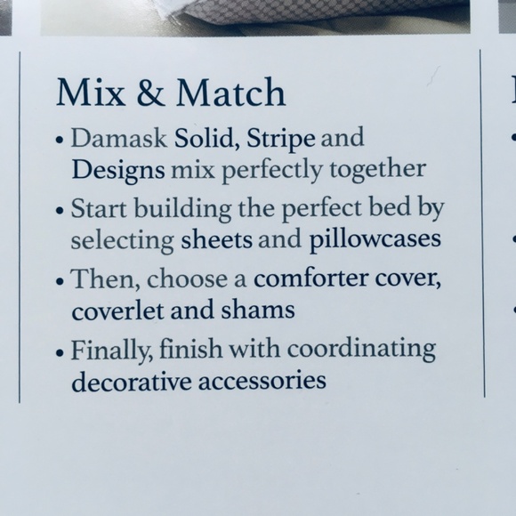 new Charcoal Charter Club Stripe 550 TC 100% Cotton Full/Queen Duvet Cover Set - Picture 9 of 11